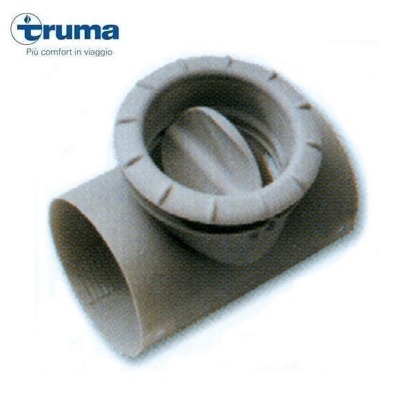 RACCORDO A T CON FILETTO DIAM. MM. 60 E BOCCHETTA TRUMA